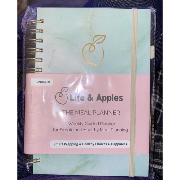 Life & Apples Other - Life & Apples Meal Planner Food Journal and Fitness Diary Stickers Mint new‎